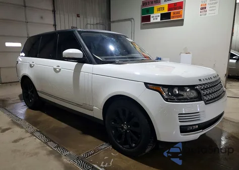 2017 Land Rover Range Rover Hse z USA, uszkodzony, nr VIN SALGS2FV3HA375662